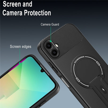 Samsung Galaxy A07 EIDERWOOD Hybrid Cover m. Ståfunktion - MagSafe Kompatibel - Grå