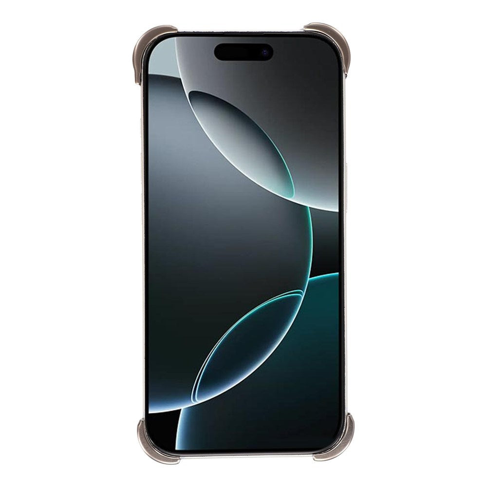 iPhone 16 Pro Todelt Metal Bumper Cover m. Ståfunktion & Linsebeskytter - Titanium