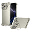iPhone 16 Pro Todelt Metal Bumper Cover m. Ståfunktion & Linsebeskytter - Titanium