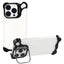 iPhone 16 Pro Todelt Metal Bumper Cover m. Ståfunktion & Linsebeskytter - Sort
