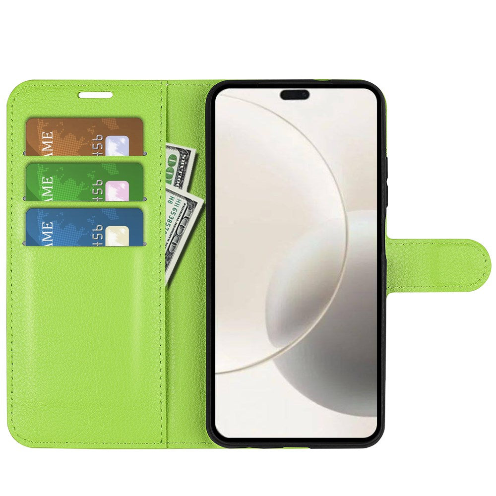 EIDERWOOD Honor 400 Smart Kunstlæder Flip Cover m. Kortholder & Ståfunktion - Grøn
