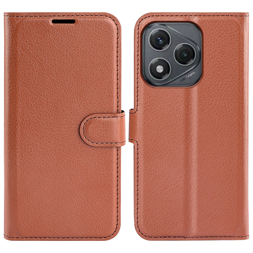 EIDERWOOD Honor 400 Smart Kunstlæder Flip Cover m. Kortholder & Ståfunktion - Brun