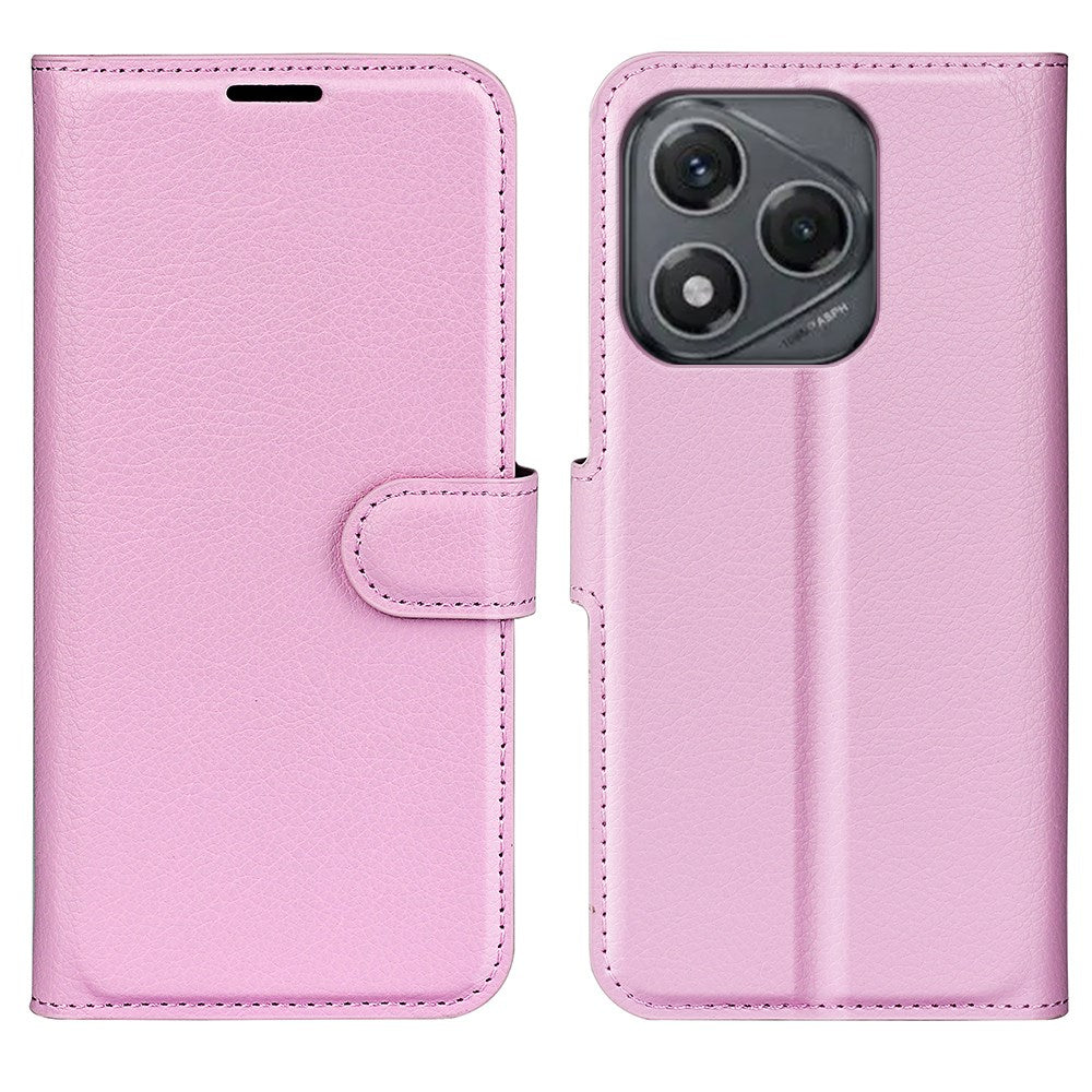 EIDERWOOD Honor 400 Smart Kunstlæder Flip Cover m. Kortholder & Ståfunktion - Lyserød