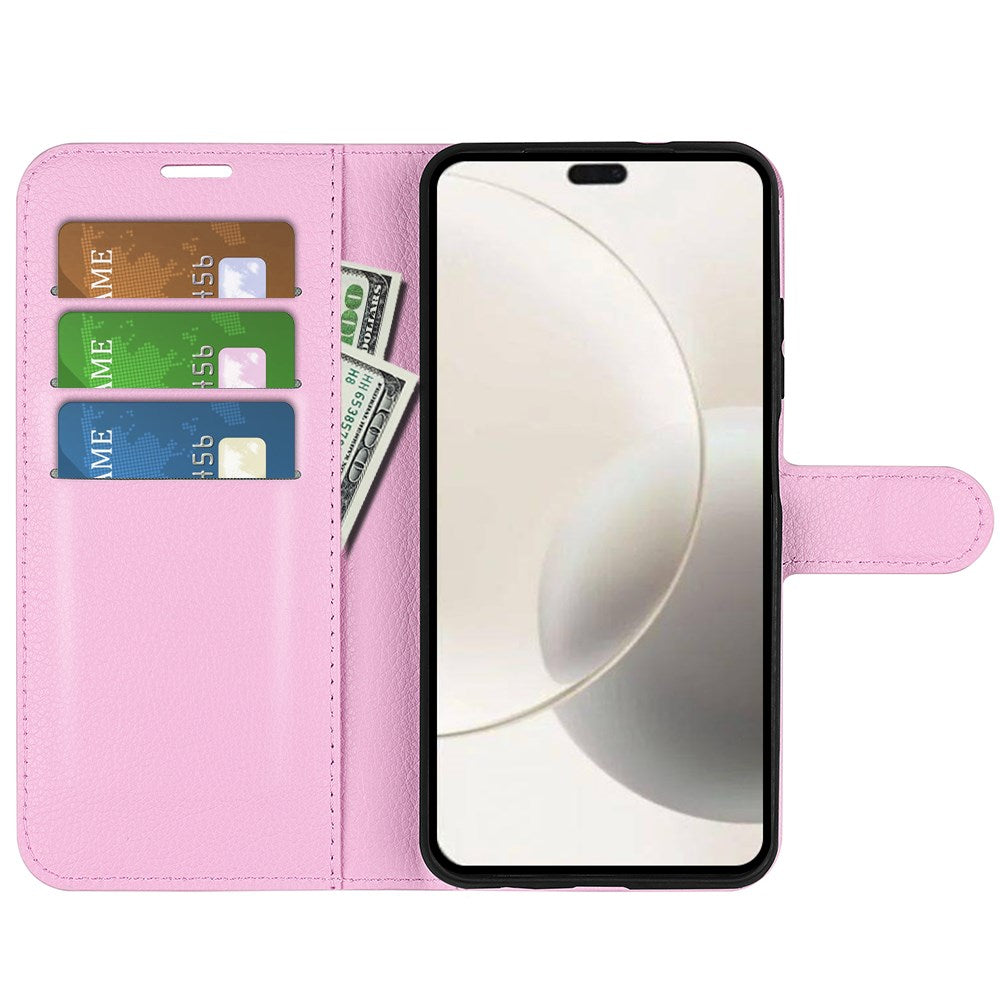 EIDERWOOD Honor 400 Smart Kunstlæder Flip Cover m. Kortholder & Ståfunktion - Lyserød