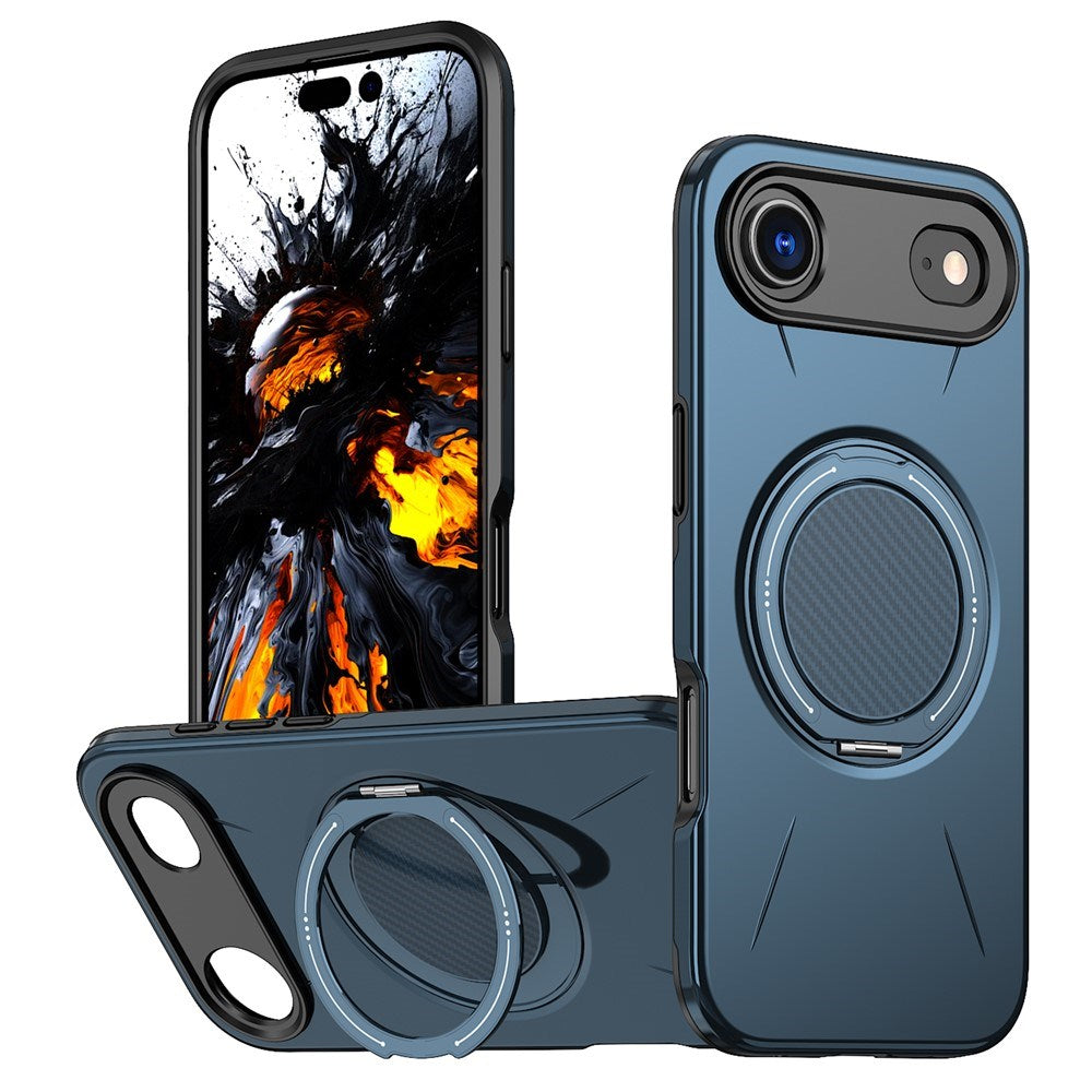 EIDERWOOD iPhone Air Cover m. Roterende Kickstand - Blå