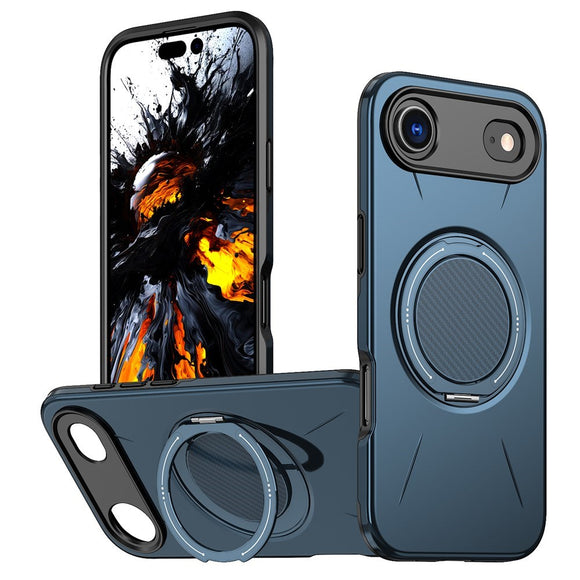 EIDERWOOD iPhone Air Cover m. Roterende Kickstand - Blå