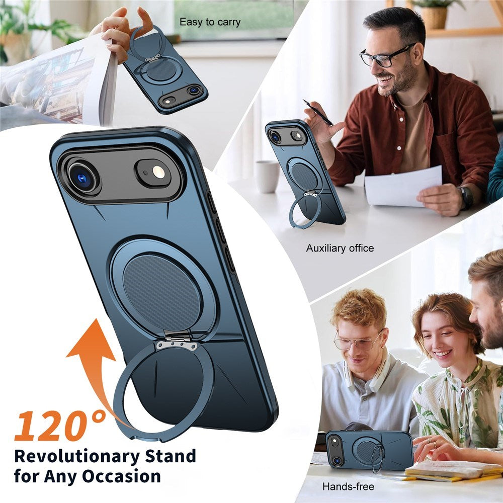 EIDERWOOD iPhone Air Cover m. Roterende Kickstand - Blå
