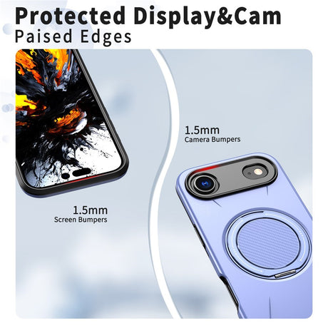 EIDERWOOD iPhone Air Cover m. Roterende Kickstand - Lilla