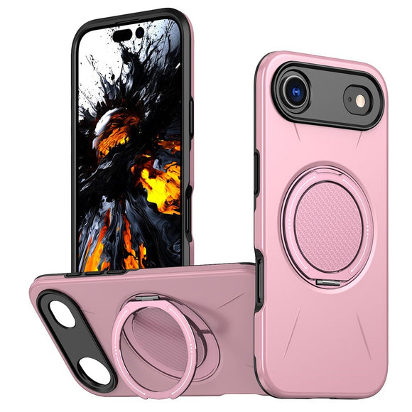 EIDERWOOD iPhone Air Cover m. Roterende Kickstand - Lyserød