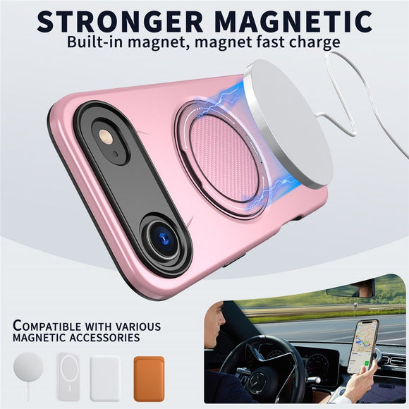 EIDERWOOD iPhone Air Cover m. Roterende Kickstand - Lyserød