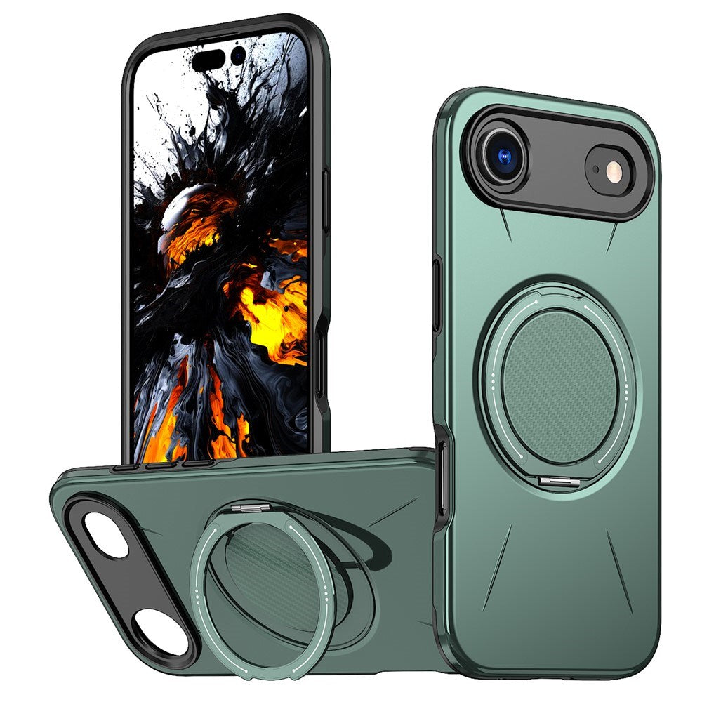 EIDERWOOD iPhone Air Cover m. Roterende Kickstand - Grøn