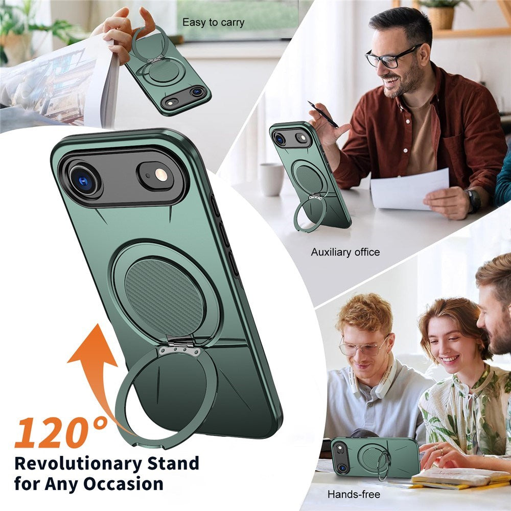 EIDERWOOD iPhone Air Cover m. Roterende Kickstand - Grøn