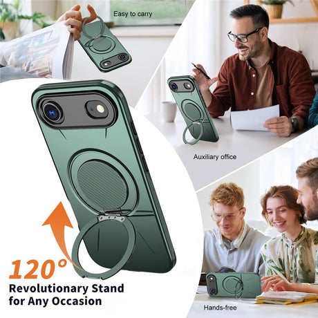EIDERWOOD iPhone Air Cover m. Roterende Kickstand - Grøn