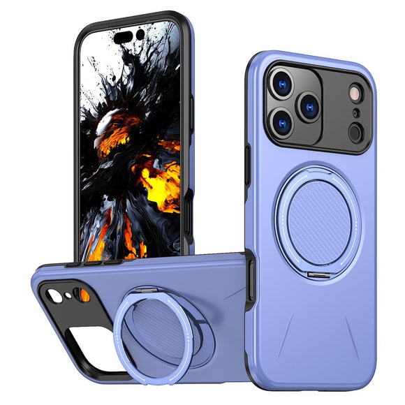 EIDERWOOD iPhone 17 Pro Cover m. Roterende Kickstand - Lilla