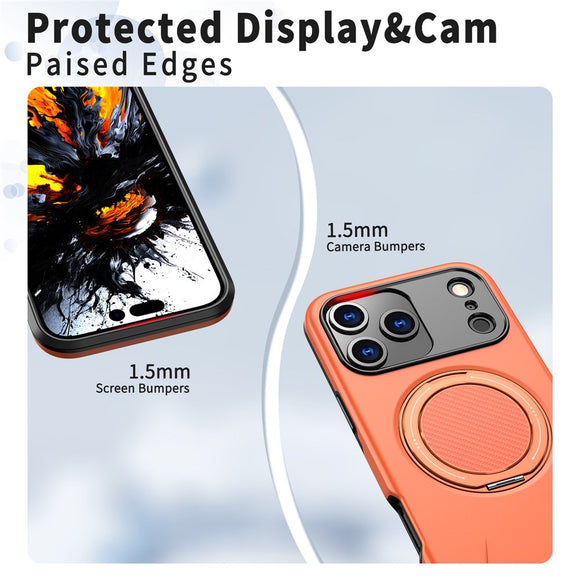 EIDERWOOD iPhone 17 Pro Cover m. Roterende Kickstand - Orange