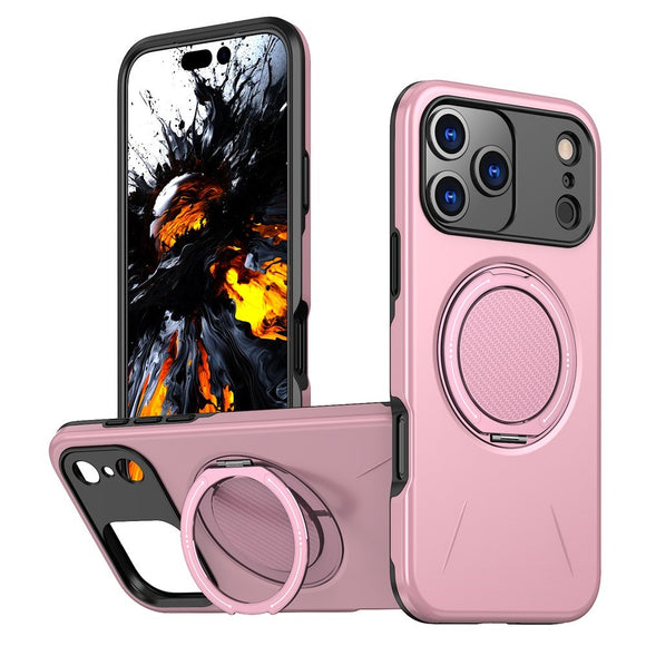 EIDERWOOD iPhone 17 Pro Cover m. Roterende Kickstand - Lyserød