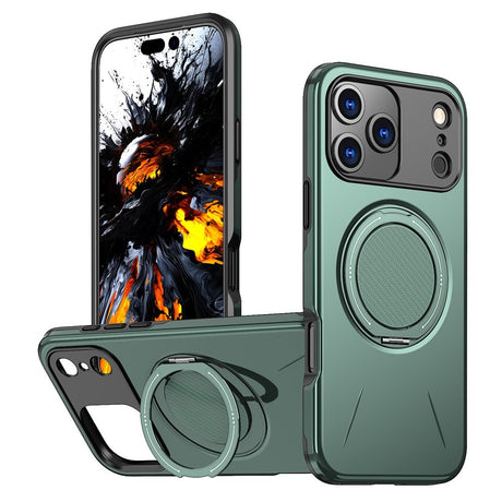 EIDERWOOD iPhone 17 Pro Cover m. Roterende Kickstand - Grøn