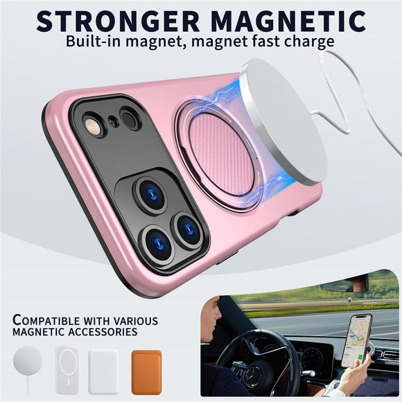 EIDERWOOD iPhone 17 Pro Max Cover m. Roterende Kickstand - Lyserød