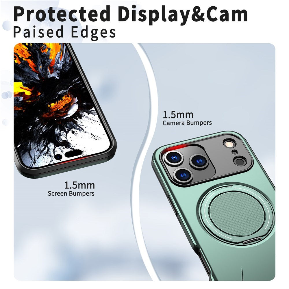 EIDERWOOD iPhone 17 Pro Max Cover m. Roterende Kickstand - Grøn