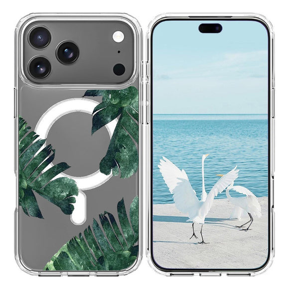EIDERWOOD iPhone 17 Pro Hybrid Plastik Cover – MagSafe Kompatibel – Jungleblade