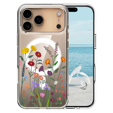 EIDERWOOD iPhone 17 Pro Max Hybrid Plastik Cover – MagSafe Kompatibel – Vilde Blomster