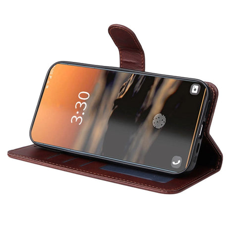 Samsung Galaxy S23 Ultra Læder Cover m. Pung og Strop - Brun