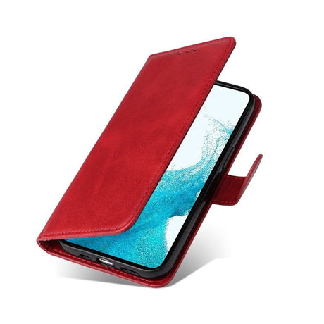 Samsung Galaxy S23 Læder Cover m. Pung og Strop - Rød