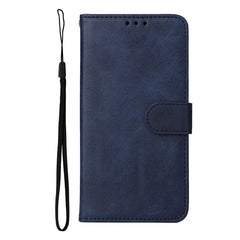 Samsung Galaxy S23 Læder Cover m. Pung og Strop - Blå