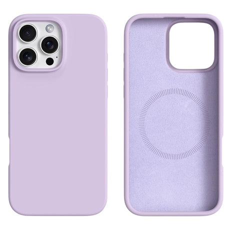 iPhone 16 Pro Max 2-i-1 Silikone & Hård Plast Cover - MagSafe Kompatibel - Lilla