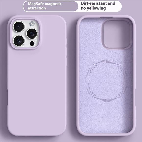 iPhone 16 Pro Max 2-i-1 Silikone & Hård Plast Cover - MagSafe Kompatibel - Lilla