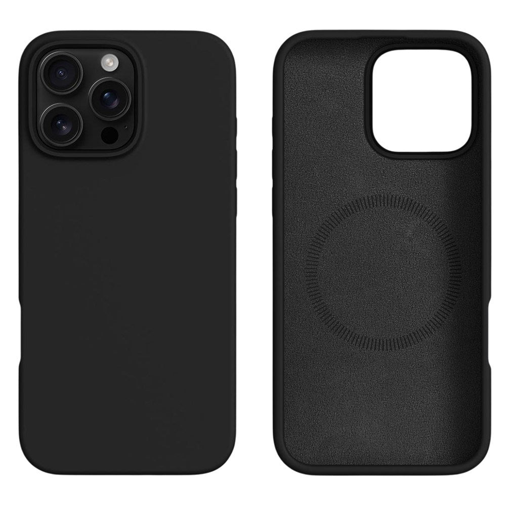 iPhone 16 Pro Max 2-i-1 Silikone & Hård Plast Cover - MagSafe Kompatibel - Sort