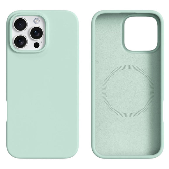 iPhone 16 Pro Max 2-i-1 Silikone & Hård Plast Cover - MagSafe Kompatibel - Lysegrøn