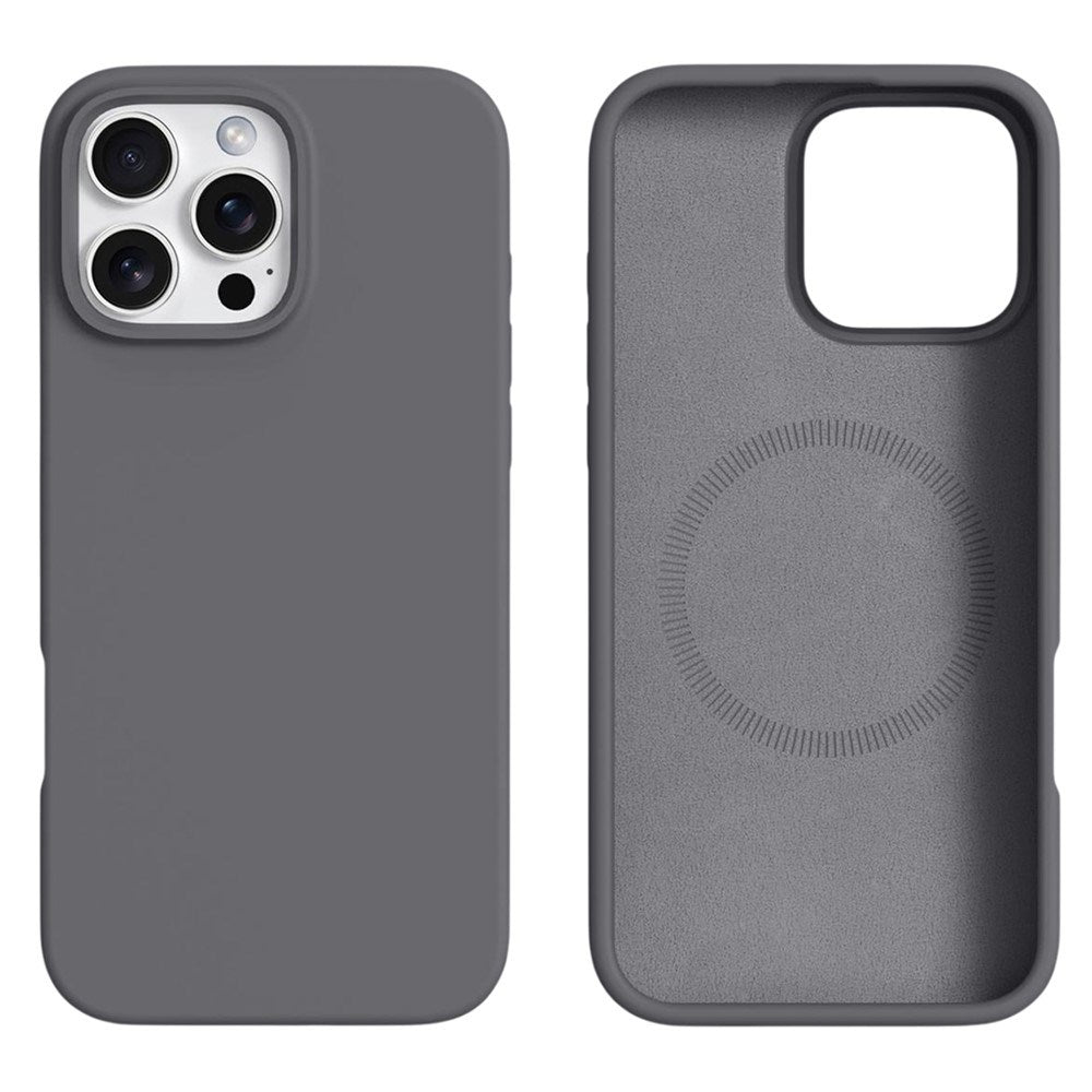 iPhone 16 Pro Max 2-i-1 Silikone & Hård Plast Cover - MagSafe Kompatibel - Mørkegrå