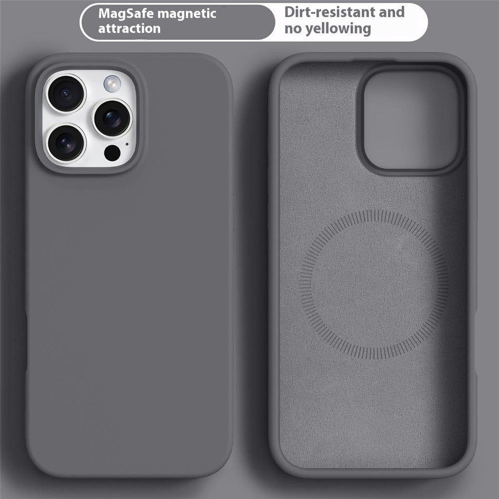 iPhone 16 Pro Max 2-i-1 Silikone & Hård Plast Cover - MagSafe Kompatibel - Mørkegrå