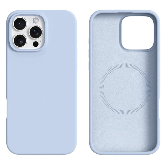 iPhone 16 Pro Max 2-i-1 Silikone & Hård Plast Cover - MagSafe Kompatibel - Lyseblå