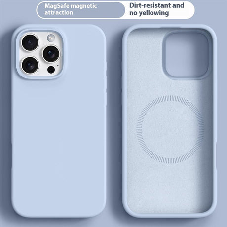 iPhone 16 Pro Max 2-i-1 Silikone & Hård Plast Cover - MagSafe Kompatibel - Lyseblå