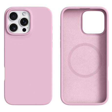 iPhone 16 Pro 2-i-1 Silikone & Hård Plast Cover - MagSafe Kompatibel - Lyserød