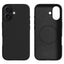 iPhone 16 2-i-1 Silikone & Hård Plast Cover - MagSafe Kompatibel - Sort