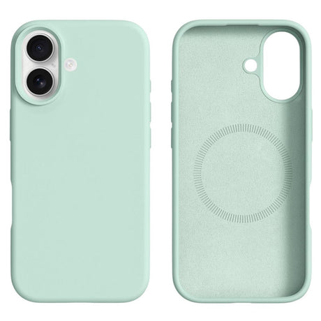 iPhone 16 2-i-1 Silikone & Hård Plast Cover - MagSafe Kompatibel - Lysegrøn