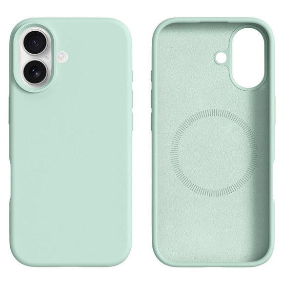 iPhone 16 2-i-1 Silikone & Hård Plast Cover - MagSafe Kompatibel - Lysegrøn