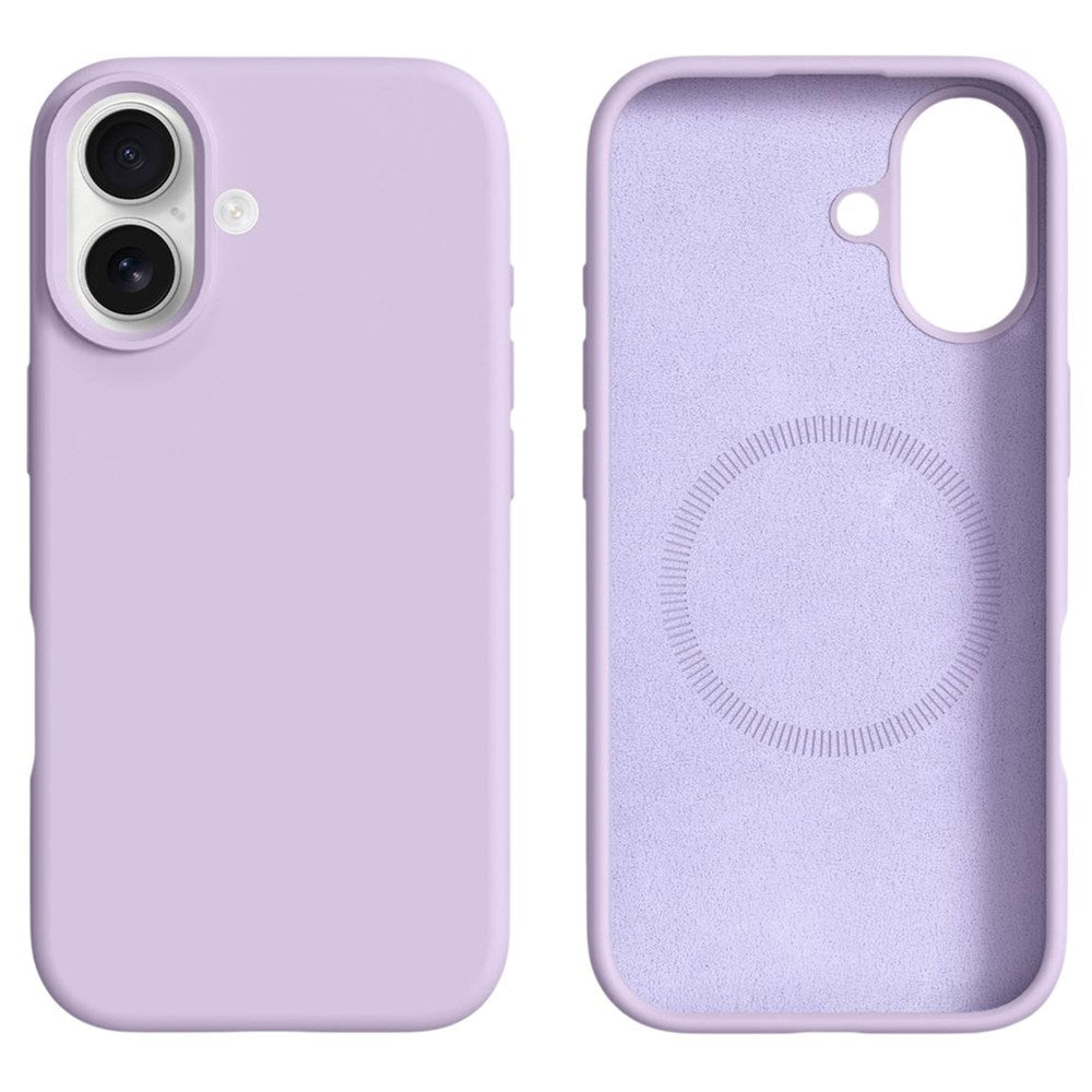 iPhone 17 2-i-1 Silikone & Hård Plast Cover – MagSafe Kompatibelt – Lyslilla
