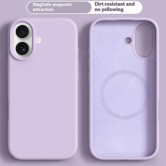 iPhone 17 2-i-1 Silikone & Hård Plast Cover – MagSafe Kompatibelt – Lyslilla
