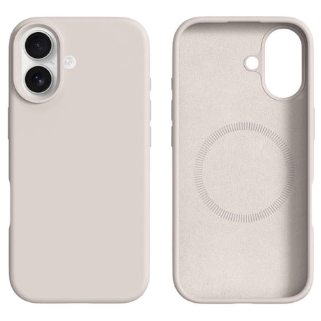 iPhone 17 2-i-1 Silikone & Hård Plast Cover – MagSafe Kompatibelt – Hvid