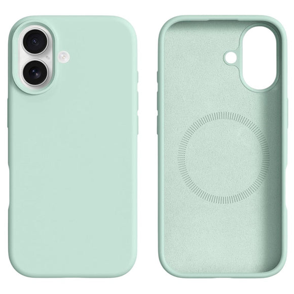 iPhone 17 2-i-1 Silikone & Hård Plast Cover – MagSafe Kompatibelt – Lysegrøn
