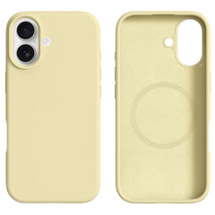 iPhone 17 2-i-1 Silikone & Hård Plast Cover – MagSafe Kompatibelt – Gul