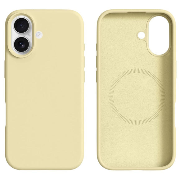 iPhone 17 2-i-1 Silikone & Hård Plast Cover – MagSafe Kompatibelt – Gul