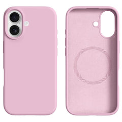 iPhone 17 2-i-1 Silikone & Hård Plast Cover – MagSafe Kompatibelt – Pink