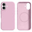 iPhone 17 2-i-1 Silikone & Hård Plast Cover – MagSafe Kompatibelt – Pink