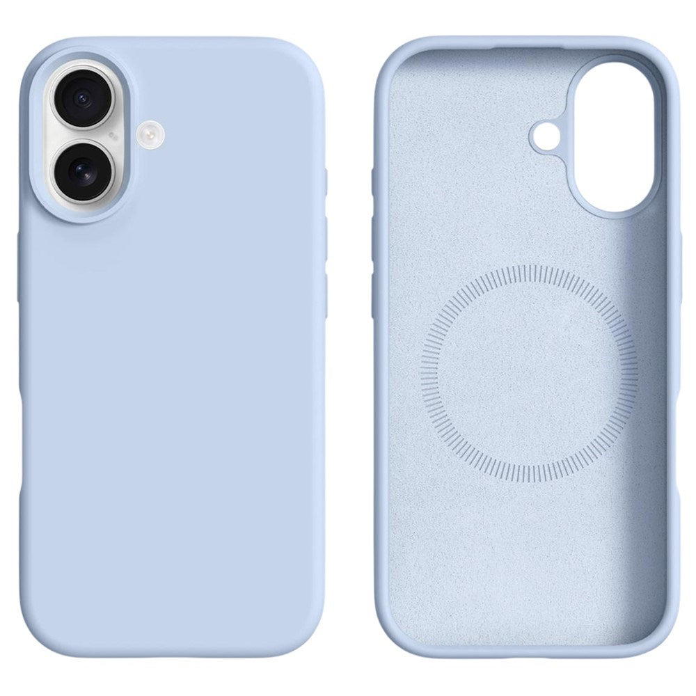 iPhone 17 2-i-1 Silikone & Hård Plast Cover – MagSafe Kompatibelt – Babyblå