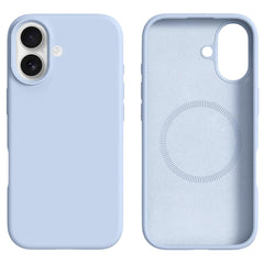 iPhone 17 2-i-1 Silikone & Hård Plast Cover – MagSafe Kompatibelt – Babyblå